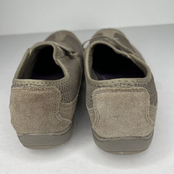 Skechers Breathe Easy Two of a Kind Taupe Suede Mesh Women's Size 8.5 Shoes - Picture 4 of 9